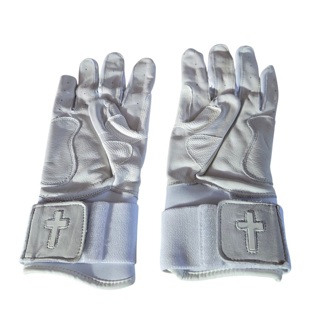 Undrdog Athletix Adult Batting Gloves Size Large White